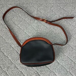 Delfino Made In Colombia Brown Leather Cross Body Shoulder Handbag